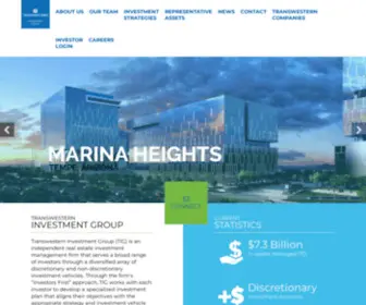 Transwesterninvest.com(Transwestern Investment Group) Screenshot