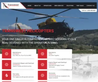 Transwesthelicopters.com(Transwest Helicopters Ltd) Screenshot