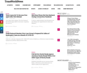 Transworldnews.com(News and Press Release Distribution Services) Screenshot