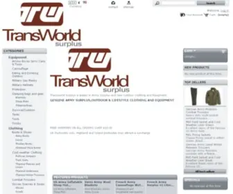 TransWorldsurplus.co.uk(This store) Screenshot