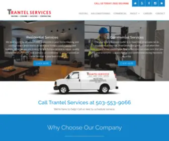 Trantelheatingandcooling.com(Trantel Services) Screenshot