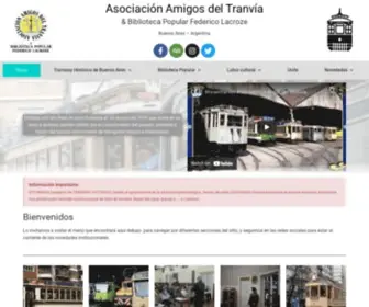 Tranvia.org.ar(Asociación Amigos del Tranvía) Screenshot