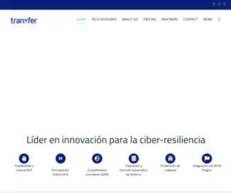 Tranxfer.com(El canal B2B más seguro para enviar y recibir archivos) Screenshot