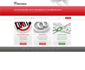 Tranzmetro.co.nz(1st Domains) Screenshot