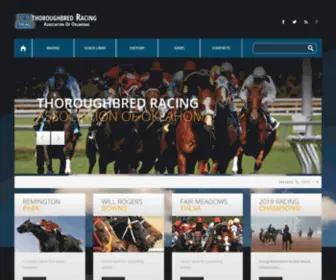 Traoracing.com(Thoroughbred Racing Association of Oklahoma) Screenshot