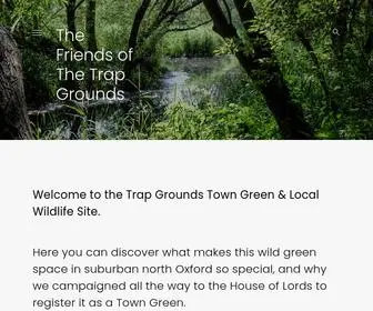 Trap-Grounds.org.uk(The Friends of The Trap Grounds) Screenshot