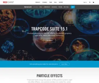 Trapcode.com(All the Red Giant tools at an affordable price) Screenshot