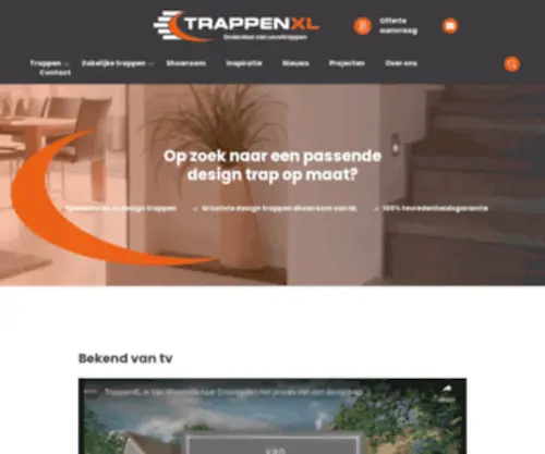 Trappenxl.nl(Hoogwaardige Design Trappen) Screenshot