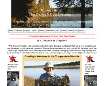 Trapperarne.com(Crawfish Traps and Crayfish Traps) Screenshot