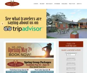 Trapperslandinglodge.com(Minnesota cabin) Screenshot