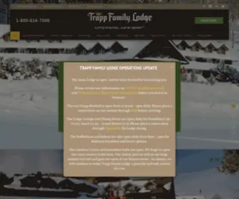 Trappfamily.com(Austrian-Inspired Luxury Mountain Resort in Stowe, VT) Screenshot