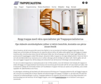 Trappspecialisterna.se(Bygg en trappa med våra specialister) Screenshot