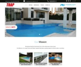 Trapswimmingpools.com(TRAP Swimming Pools) Screenshot