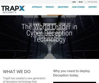 Trapx.com(TrapX Security) Screenshot