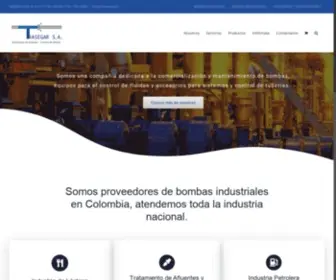 Trasegar.com(Bombas hidráulicas industriales y control de fluidos en Colombia) Screenshot