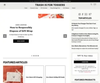 Trashisfortossers.com(Zero Waste Living) Screenshot