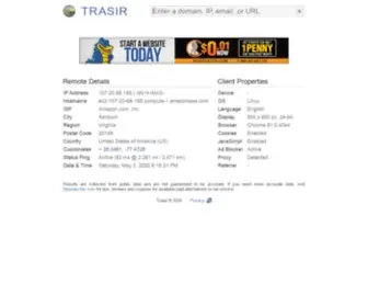 Trasir.com(IP Address and Domain Lookup) Screenshot