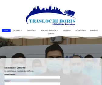 Traslochiboris.it(Traslochi Milano) Screenshot