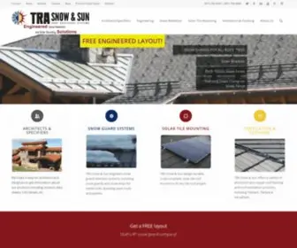 Trasnowbrackets.com(Snow Guards & Roof Accessory Systems) Screenshot