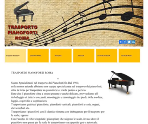 Trasportopianofortiroma.it(Ditta Specializzata nel trasporto di Pianoforti a Roma) Screenshot
