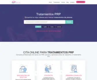 Tratamientosprp.com(Tratamientos PRP) Screenshot