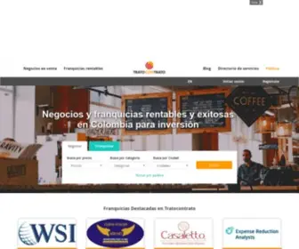 Tratocontrato.com(Compra y Venta de Negocios y Franquicias en Colombia) Screenshot