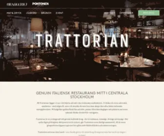 Trattorian.se(Genuin Italiensk restaurang på Kungsholmen) Screenshot