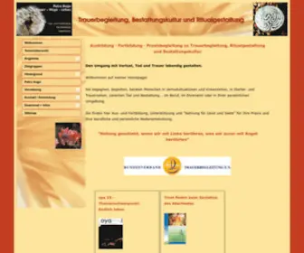Trauer-Wege-Leben.de(Petra Hugo) Screenshot