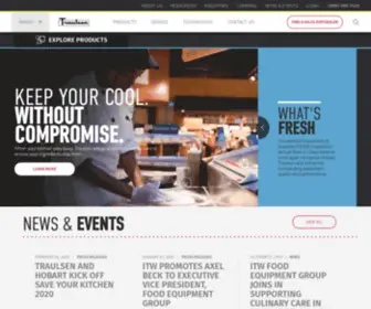 Traulsen.com(The Gold Standard of Refrigeration) Screenshot
