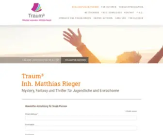 Traum3.de(Traum³ Verlag für freie Autoren) Screenshot