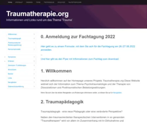 Traumatherapie.org(Traumatherapie) Screenshot