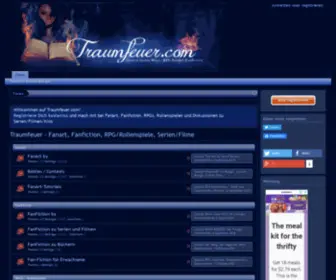 Traumfeuer.com(Fanart, Fanfiction, RPG/Rollenspiele, Serien/Filme) Screenshot