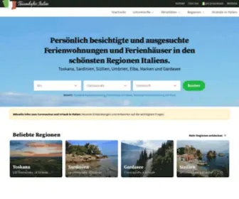 Traumhaftes-Italien.de(Ferienhäuser und Ferienwohnungen mit Pool am Meer) Screenshot