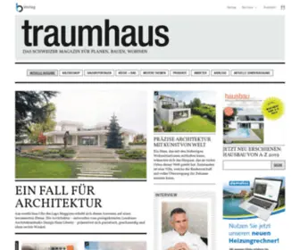 Traumhaus.ch(Das Schweizer Magazin für Planen) Screenshot