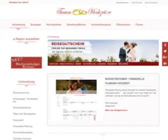 TraumhochZeit.cc(Alles rund um das Thema Hochzeit) Screenshot