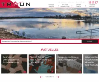 Traun.at(Die offizielle Website der Stadt) Screenshot
