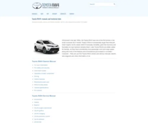 Trav4.net(Toyota RAV4 owners & service manuals) Screenshot