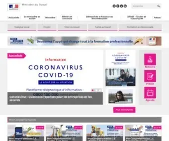 Travail-Emploi.gouv.fr(Ministère) Screenshot