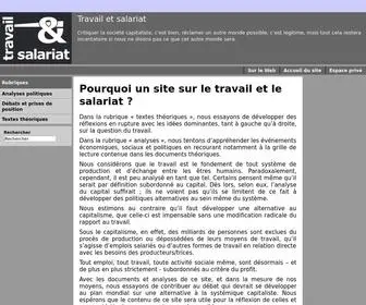 Travail-ET-Salariat.org(Travail et salariat) Screenshot