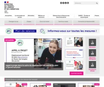 Travail.gouv.fr(Ministère) Screenshot