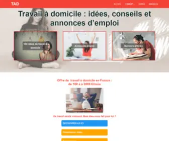 Travailler-A-Domicile.fr(Travail à domicile) Screenshot