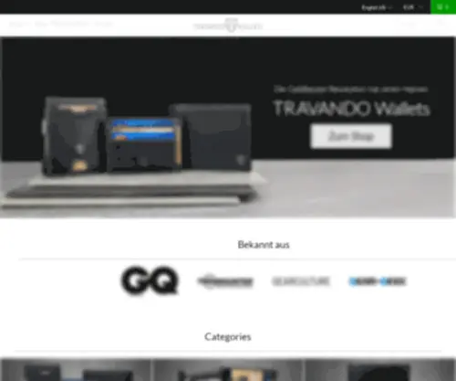 Travando-Wallets.com(TRAVANDO Wallets) Screenshot