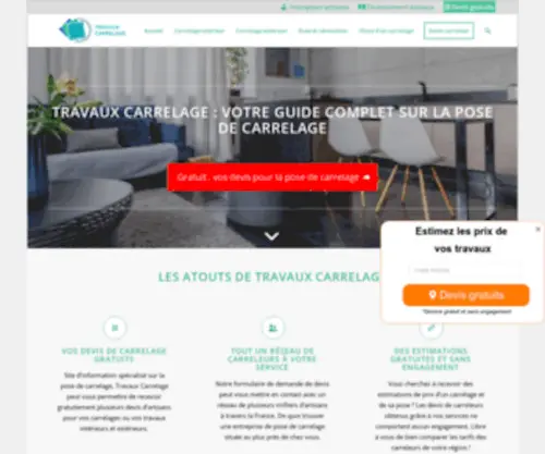 Travaux-Carrelage.fr(Conseils et devis en carrelage) Screenshot