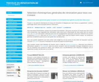 Travaux-DE-Renovation.be(Entreprises) Screenshot