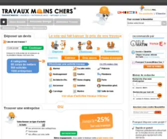 Travaux-Moins-Cher.com(Travaux Moins Cher) Screenshot