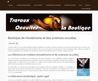 Travaux-Occultes.fr(Voyance astrologie Horoscope Travaux occultes) Screenshot
