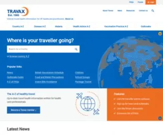 Travax.nhs.uk(Home) Screenshot
