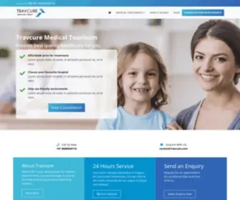 TravCure.com(Medical Tourisum India) Screenshot