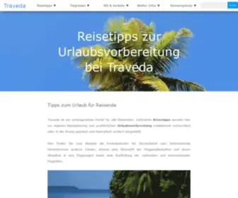 Traveda.de(Reisetipps zur Urlaubsvorbereitung und zu Reisen bei Traveda) Screenshot