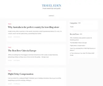 Travel-Eden.com(Travel Eden) Screenshot